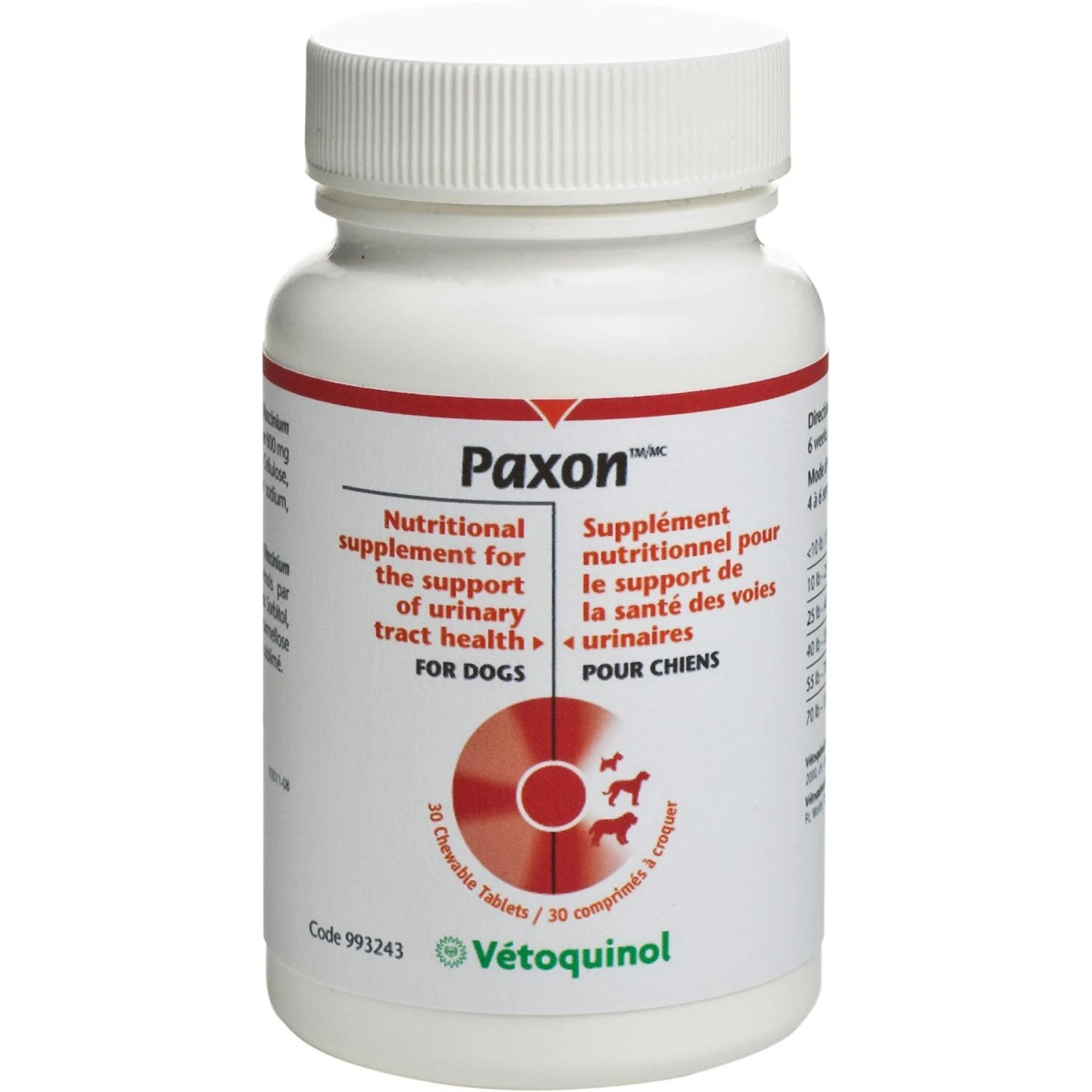 Vetoquinol Paxon Chewable Tablets Urinary Supplement For Dogs 1 Vetoquinol Paxon Chewable Tablets Urinary Supplement For Dogs