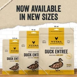 Vital Essentials Freeze-Dried Raw Duck Entree Mini Nibs Dog Food -Pet Wellness 820902 PT2. AC SS1800 V1681849207