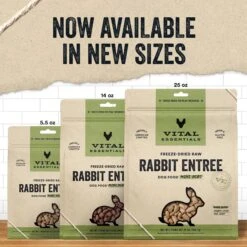 Vital Essentials Freeze-Dried Raw Rabbit Entree Mini Nibs Dog Food 8 Vital Essentials Freeze-Dried Raw Rabbit Entree Mini Nibs Dog Food -Pet Wellness 820926 PT2. AC SS1800 V1681850116