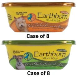 Earthborn Holistic Toby's Turkey Dinner Grain-Free Natural Moist Dog Food & Earthborn Holistic Chip's Chicken Casserole Grain-Free Natural Moist Dog Food