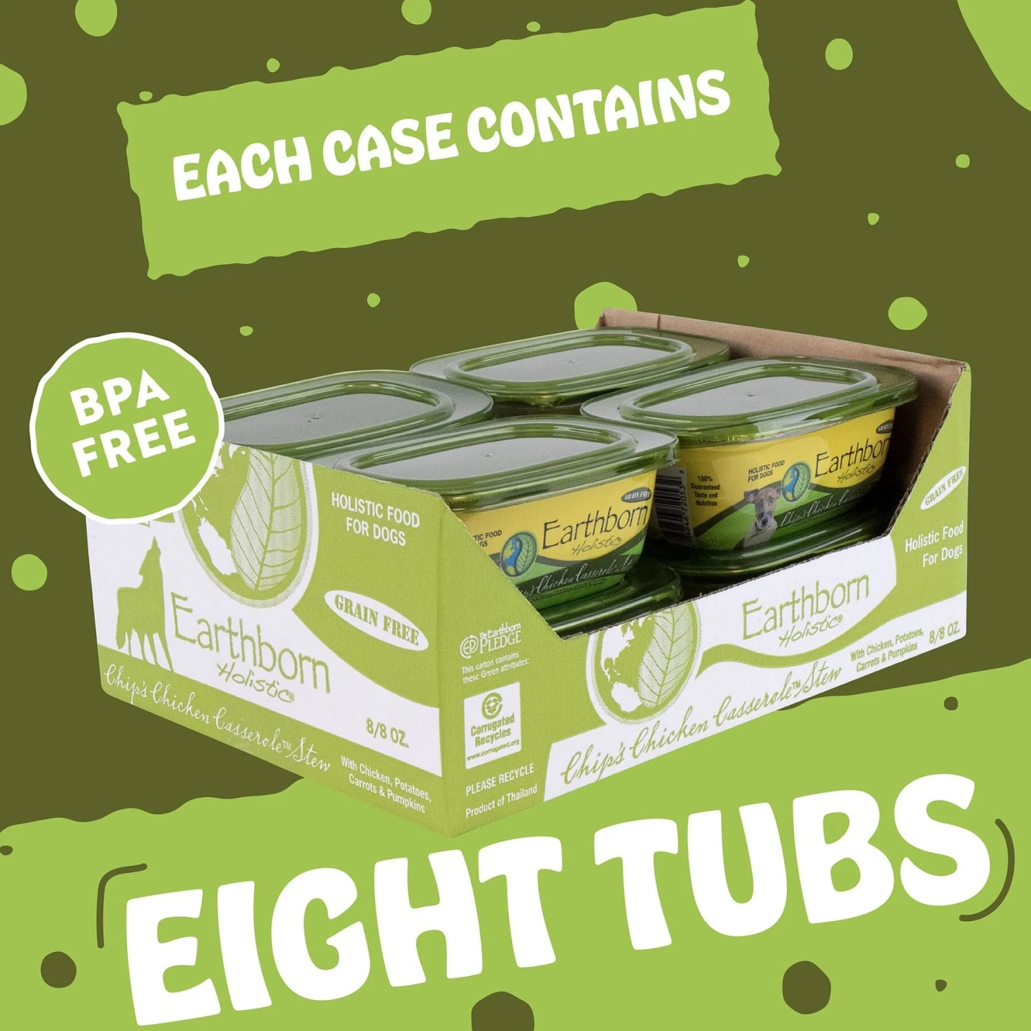 Earthborn Holistic Toby's Turkey Dinner Grain-Free Natural Moist Dog Food & Earthborn Holistic Chip's Chicken Casserole Grain-Free Natural Moist Dog Food 7 Earthborn Holistic Toby's Turkey Dinner Grain-Free Natural Moist Dog Food & Earthborn Holistic Chip's Chicken Casserole Grain-Free Natural Moist Dog Food - Image 7