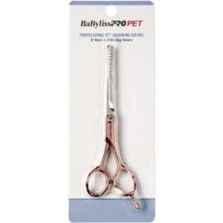 Babyliss Pro Pet Rose Gold Thinning Shears Dog Grooming Tool, 6-inch -Pet Wellness 823622 PT6. AC SS1800 V1694179916