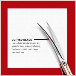 Babyliss Pro Pet Rose Gold Curved Shears Dog Grooming Tool, 6-inch -Pet Wellness 823638 PT3. AC SS1800 V1694202832