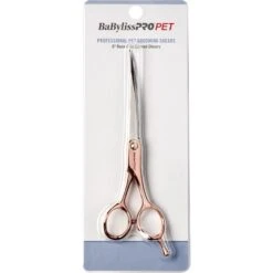 Babyliss Pro Pet Rose Gold Curved Shears Dog Grooming Tool, 6-inch -Pet Wellness 823638 PT6. AC SS1800 V1694185335