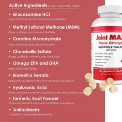 Joint MAX Triple Strength Chewable Tablets For Dogs -Pet Wellness 82370 PT2. AC SS1800 V1679927457