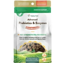 NaturVet Scoopables Advanced Probiotics & Enzymes Dog Digestive Supplement, 11-oz Bag