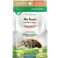 NaturVet Scoopables No Scoot Anal Gland Support Dog Supplement, 11-oz Bag