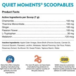 NaturVet Scoopables Quiet Moments Calming Aid Dog Supplement, 11-oz Bag 11 NaturVet Scoopables Quiet Moments Calming Aid Dog Supplement, 11-oz Bag -Pet Wellness 825214 PT2. AC SS1800 V1681996514