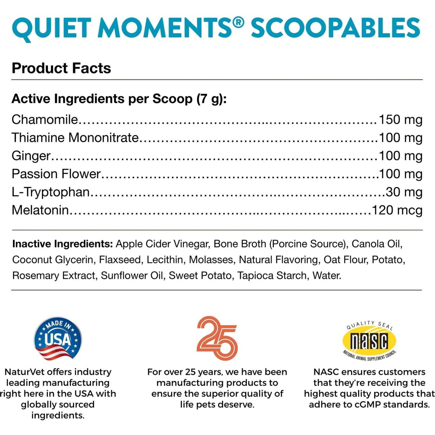 NaturVet Scoopables Quiet Moments Calming Aid Dog Supplement, 11-oz Bag 3 NaturVet Scoopables Quiet Moments Calming Aid Dog Supplement, 11-oz Bag - Image 3