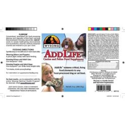 Wysong AddLife Dog & Cat Food Supplement -Pet Wellness 82580 PT3. AC SS1800 V1562164918