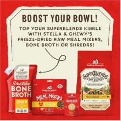 Stella & Chewy's SuperBlends Raw Coated Wholesome Grains Cage-Free Chicken & Duck Recipe With Superfoods Dry Dog Food -Pet Wellness 825846 PT4. AC SS1800 V1683565927