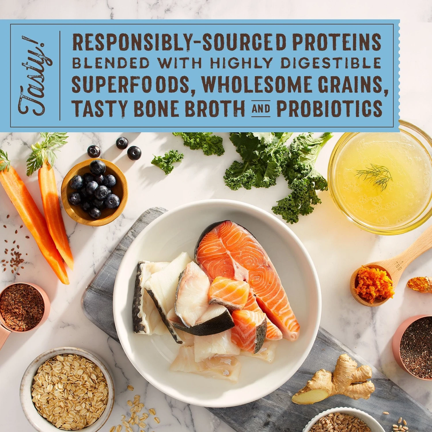 Stella & Chewy's SuperBlends Raw Coated Wholesome Grains Wild-Caught Whitefish & Salmon Recipe With Superfoods Dry Dog Food 8 Stella & Chewy's SuperBlends Raw Coated Wholesome Grains Wild-Caught Whitefish & Salmon Recipe With Superfoods Dry Dog Food - Image 8