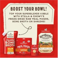 Stella & Chewy's SuperBlends Raw Coated Wholesome Grains Grass-Fed Beef, Beef Liver & Lamb Recipe With Superfoods Dry Dog Food -Pet Wellness 825894 PT8. AC SS1800 V1683566347