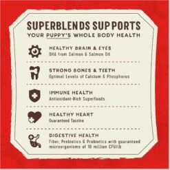 Stella & Chewy's SuperBlends Raw Blend Wholesome Grains Puppy Cage-Free Chicken & Wild Caught Salmon Recipe With Superfoods Dry Dog Food 16 Stella & Chewy's SuperBlends Raw Blend Wholesome Grains Puppy Cage-Free Chicken & Wild Caught Salmon Recipe With Superfoods Dry Dog Food -Pet Wellness 825926 PT7. AC SS1800 V1683565385