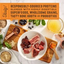 Stella & Chewy's SuperBlends Raw Blend Wholesome Grains Grass-Fed Beef, Beef Liver & Lamb Recipe With Superfoods Dry Dog Food -Pet Wellness 825990 PT2. AC SS1800 V1683553420