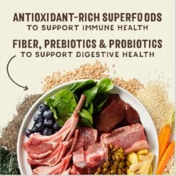 Stella & Chewy's SuperBlends Raw Blend Wholesome Grains Grass-Fed Beef, Beef Liver & Lamb Recipe With Superfoods Dry Dog Food -Pet Wellness 825990 PT6. AC SS1800 V1683566317