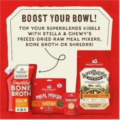 Stella & Chewy's SuperBlends Raw Blend Wholesome Grains Grass-Fed Beef, Beef Liver & Lamb Recipe With Superfoods Dry Dog Food -Pet Wellness 825990 PT8. AC SS1800 V1683561709