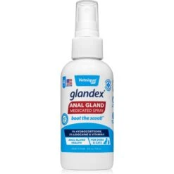 Vetnique Labs Glandex Wipes Rear End Anal Gland Cleansing & Deodorizing Hygienic Rear End Boot The Scoot Dog & Cat Wipes & Vetnique Labs Glandex Anal Gland Medicated Anti Itch Spray For Dogs & Cats, 4-oz Bottle -Pet Wellness 826438 PT5. AC SS1800 V1681332389