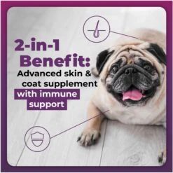 VetriScience Omega Plus Advanced Skin Duck Flavor Dogs & Cats Supplement, 40 Count 9 VetriScience Omega Plus Advanced Skin Duck Flavor Dogs & Cats Supplement, 40 Count -Pet Wellness 826526 PT2. AC SS1800 V1682369715