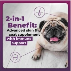 VetriScience Allergy Plus Immune Duck Flavor Supplement For Dogs, 75 Count -Pet Wellness 826542 PT3. AC SS1800 V1682369776