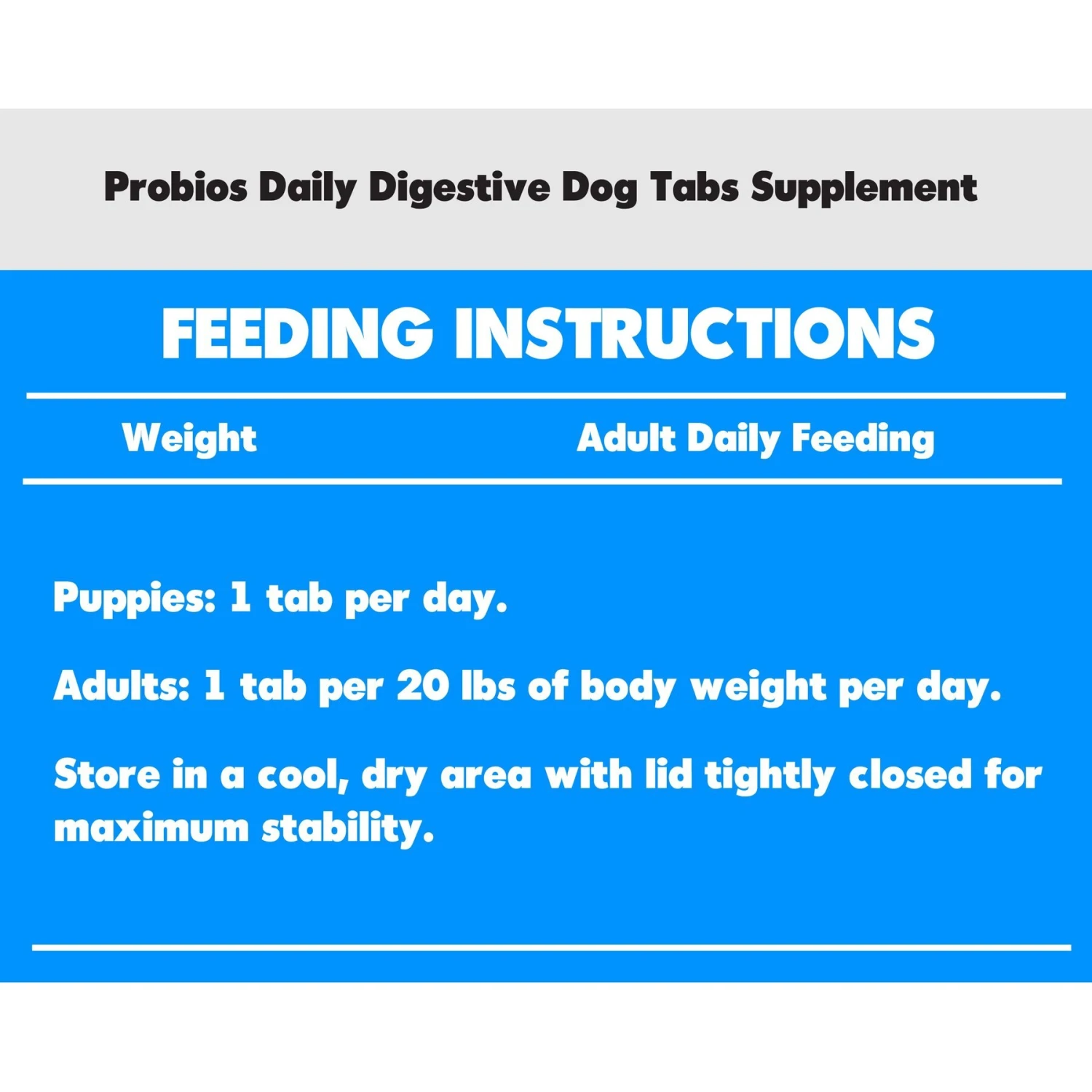 Probios Daily Digestive Dog Tabs Supplement 2 Probios Daily Digestive Dog Tabs Supplement - Image 2