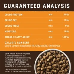 Earth Animal Wisdom Air-Dried Chicken Recipe Premium Natural Dog Food, 8-lb Bag -Pet Wellness 836022 PT4. AC SS1800 V1684331023