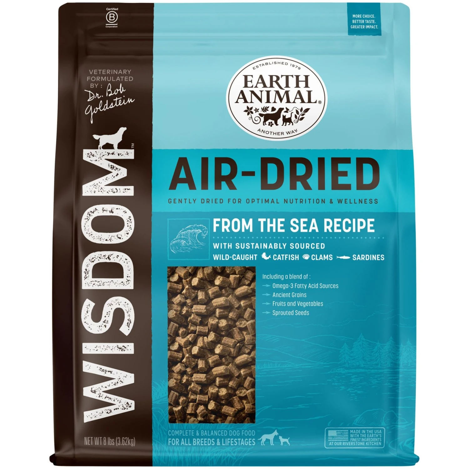 Earth Animal Wisdom Air-Dried From The Sea Recipe Premium Natural Dog Food, 8-lb Bag 1 Earth Animal Wisdom Air-Dried From The Sea Recipe Premium Natural Dog Food, 8-lb Bag