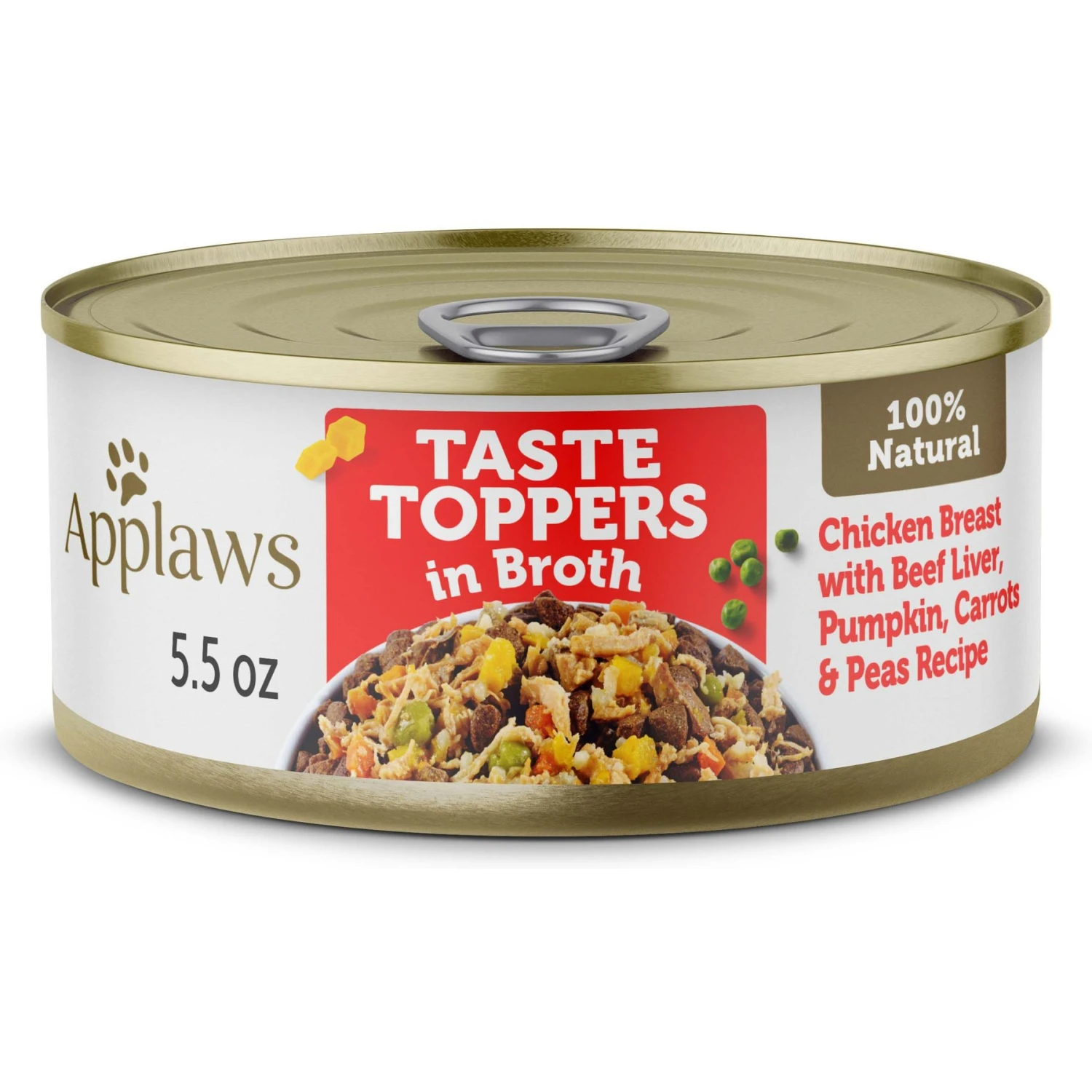 Applaws Taste Toppers Chicken Breast With Beef Liver, Pumpkin, Peas & Carrots In Broth Natural Wet Dog Food, 5.5-oz Pouch, Case Of 12 1 Applaws Taste Toppers Chicken Breast With Beef Liver, Pumpkin, Peas & Carrots In Broth Natural Wet Dog Food, 5.5-oz Pouch, Case Of 12