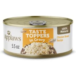 Applaws Taste Toppers Chicken Breast With Gravy Natural Wet Dog Food, 5.5-oz Pouch, Case Of 12
