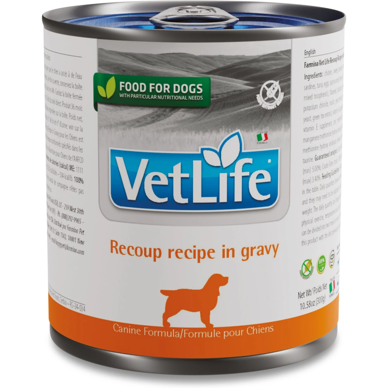 Farmina Vet Life Recoup Recipe In Gravy Wet Dog Food, 10.6-oz Can, Case Of 6 1 Farmina Vet Life Recoup Recipe In Gravy Wet Dog Food, 10.6-oz Can, Case Of 6