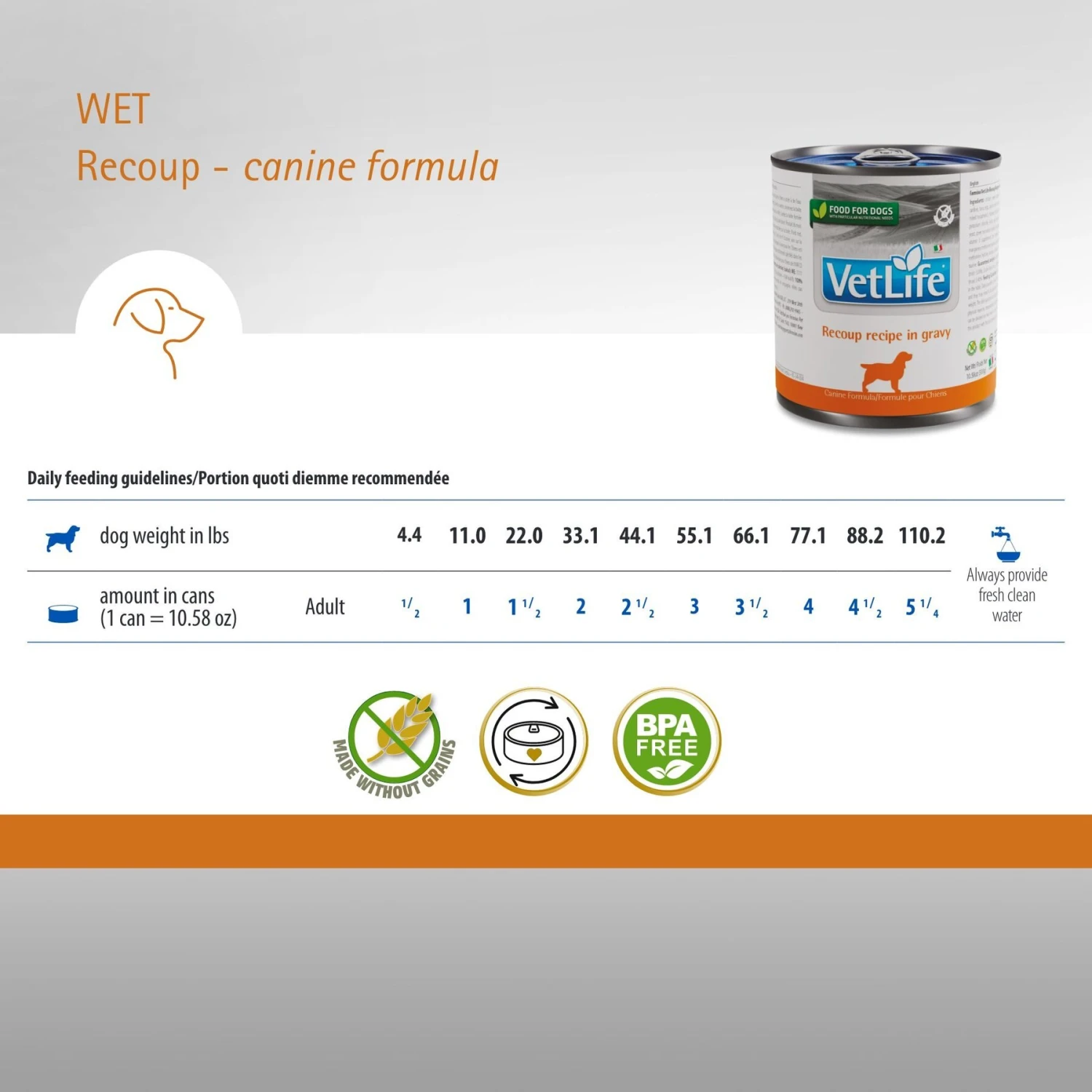 Farmina Vet Life Recoup Recipe In Gravy Wet Dog Food, 10.6-oz Can, Case Of 6 5 Farmina Vet Life Recoup Recipe In Gravy Wet Dog Food, 10.6-oz Can, Case Of 6 - Image 5
