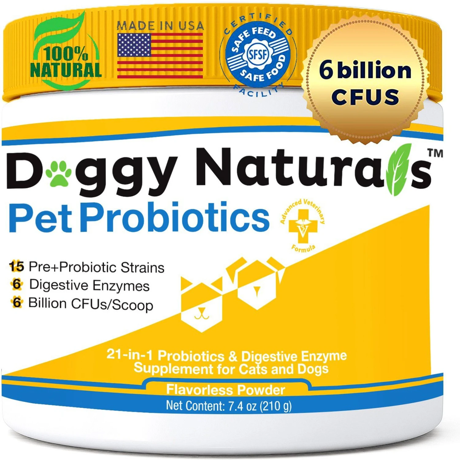 Pet Health Pharma Probiotics Advanced Max-Strength Cat & Dog Digestive Supplement, 7.4-oz Bag 1 Pet Health Pharma Probiotics Advanced Max-Strength Cat & Dog Digestive Supplement, 7.4-oz Bag