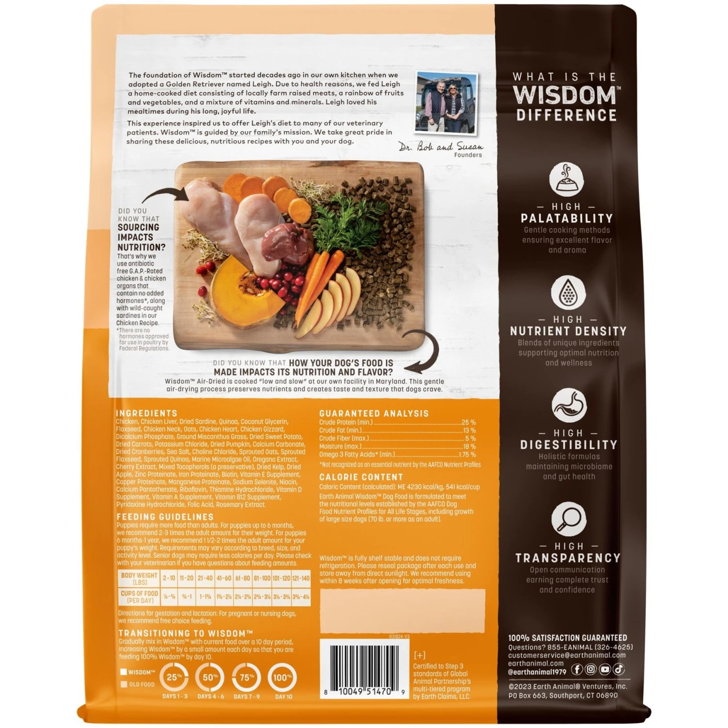 Earth Animal Wisdom Air-Dried Chicken Recipe Premium Natural Dog Food, 2-lb Bag 2 Earth Animal Wisdom Air-Dried Chicken Recipe Premium Natural Dog Food, 2-lb Bag - Image 2