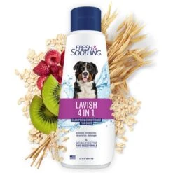 Naturel Promise Fresh & Soothing Lavish 4-in-1 Dog Shampoo + Conditioner, 22-oz Bottle