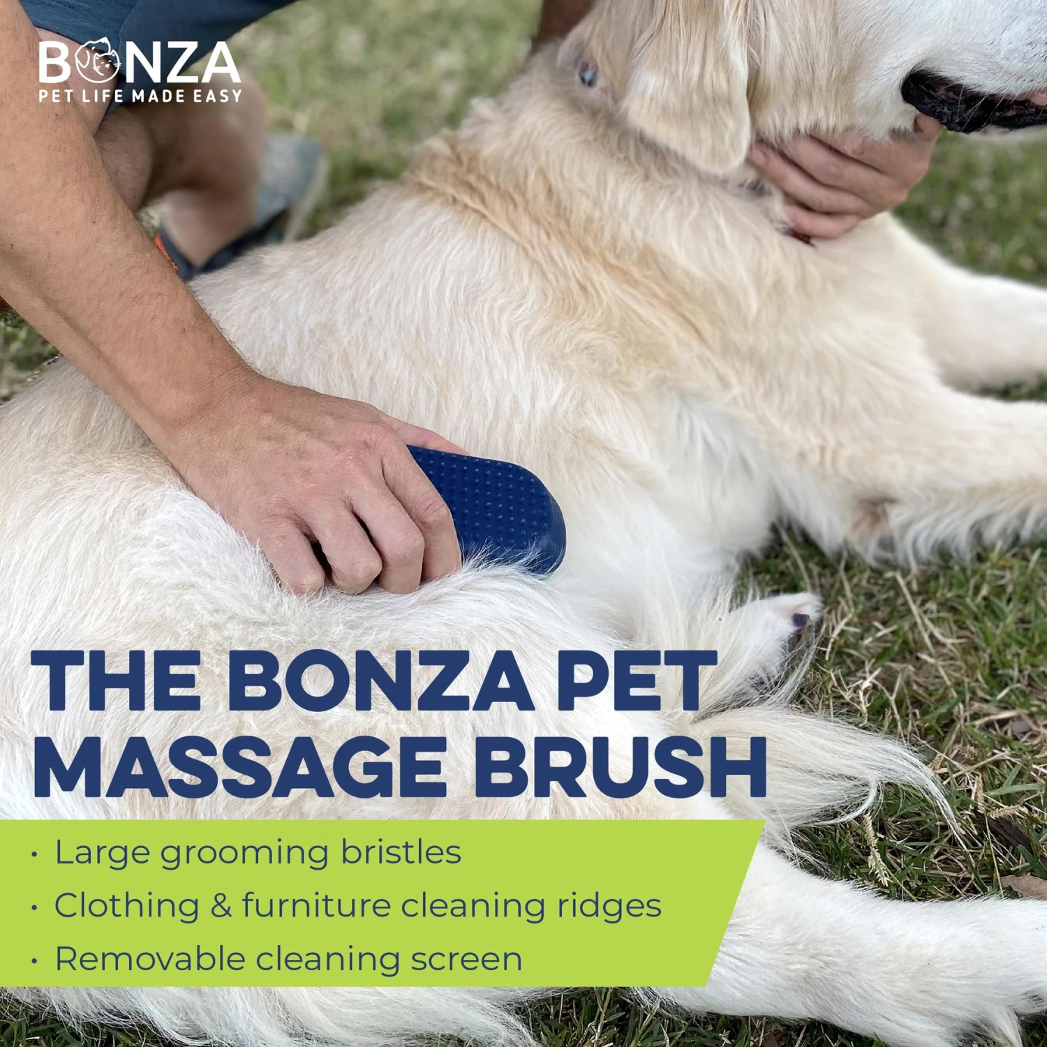 Bonza Dog & Cat Massage Brush 2 Bonza Dog & Cat Massage Brush - Image 2