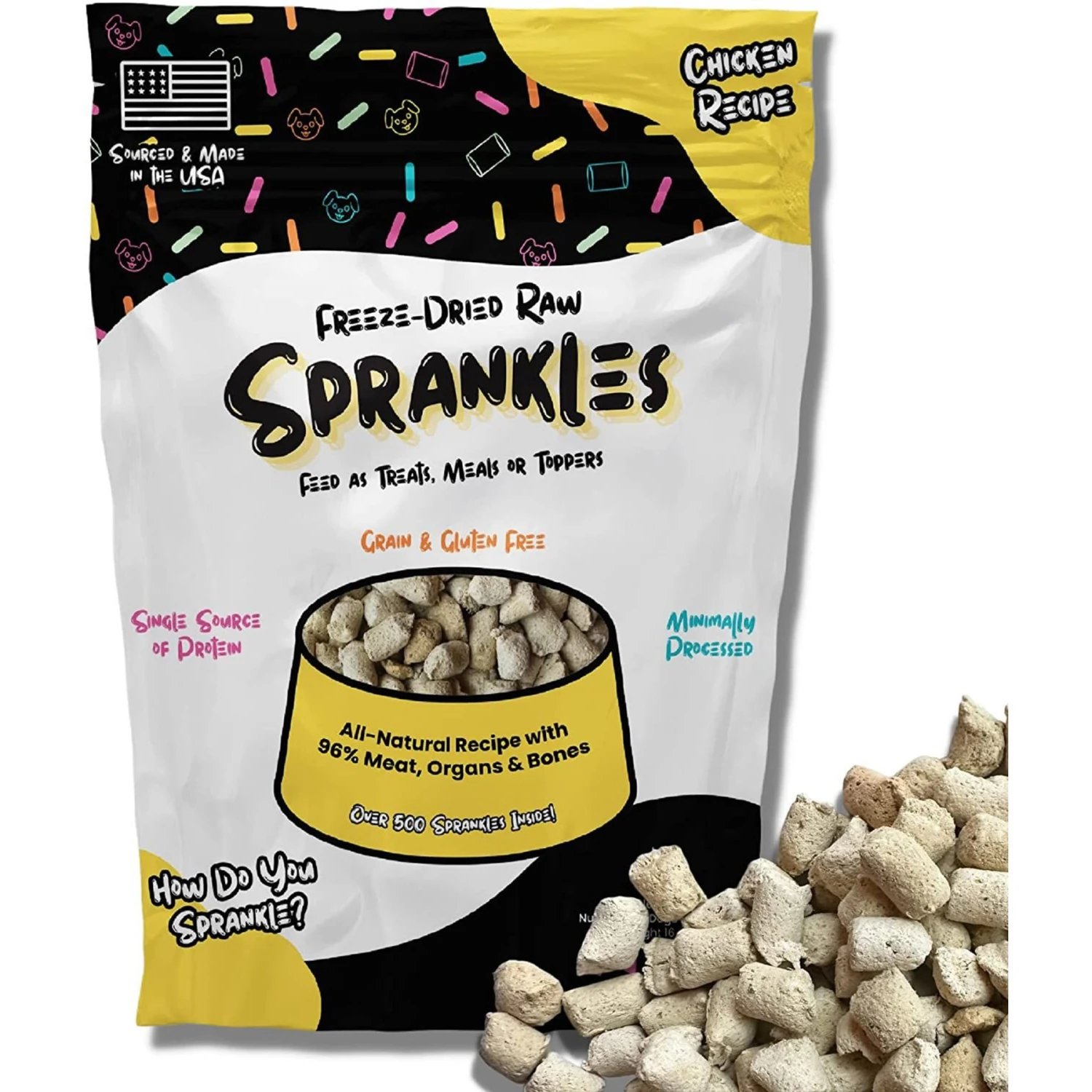 Sprankles Chicken Recipe Freeze-Dried Raw Dog Food 1 Sprankles Chicken Recipe Freeze-Dried Raw Dog Food