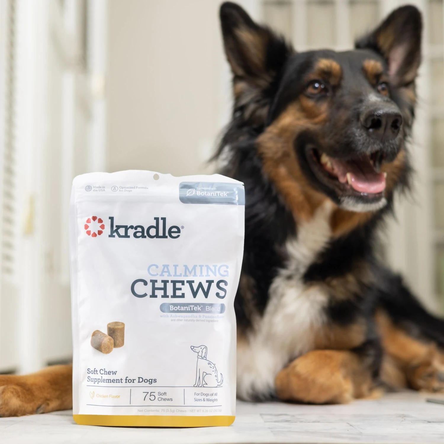 Kradle Calming Chews Chicken Flavored Soft Chew Supplement For Dogs, 75 Count 3 Kradle Calming Chews Chicken Flavored Soft Chew Supplement For Dogs, 75 Count - Image 3