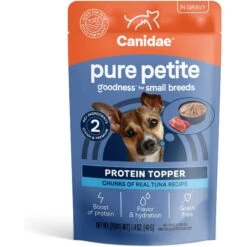 CANIDAE PURE Petite Protein Chunks Of Real Tuna Recipe In Gravy Dog Food Topper, 8.4-oz Box
