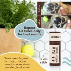 Natural Dog Company Paw Soother Dog Paw Balm, 2-oz Stick -Pet Wellness 843438 PT4. AC SS1800 V1701882134
