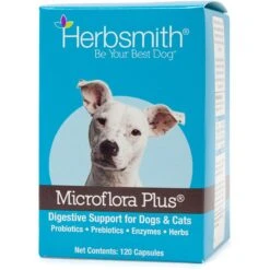 Herbsmith Microflora Plus For Digestion Capsules Daily Dog & Cat Supplement
