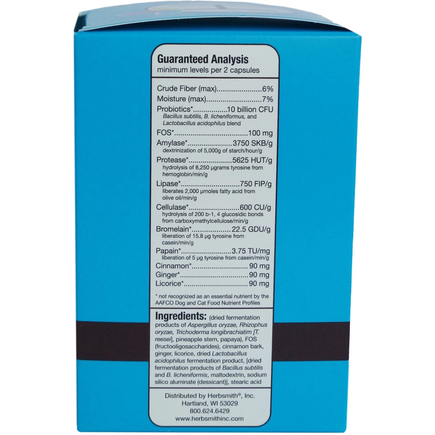 Herbsmith Microflora Plus For Digestion Capsules Daily Dog & Cat Supplement 3 Herbsmith Microflora Plus For Digestion Capsules Daily Dog & Cat Supplement - Image 3