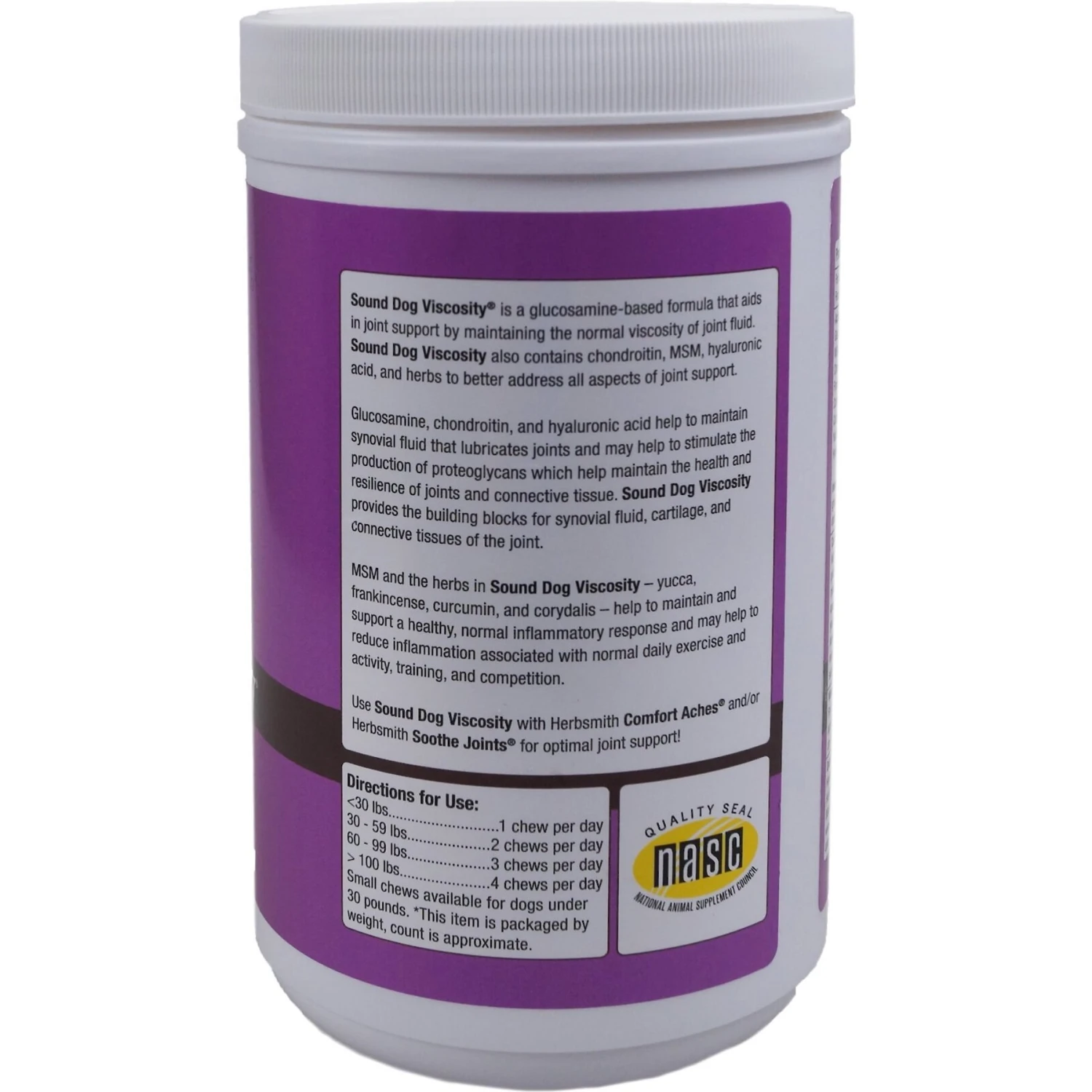 Herbsmith Sound Dog Viscosity Joint Support Large Soft Chews Dog & Supplement 2 Herbsmith Sound Dog Viscosity Joint Support Large Soft Chews Dog & Supplement - Image 2