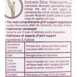 Herbsmith Sound Dog Viscosity Joint Support Powder Dog Supplement 11 Herbsmith Sound Dog Viscosity Joint Support Powder Dog Supplement -Pet Wellness 84539 PT5. AC SS1800 V1467036674