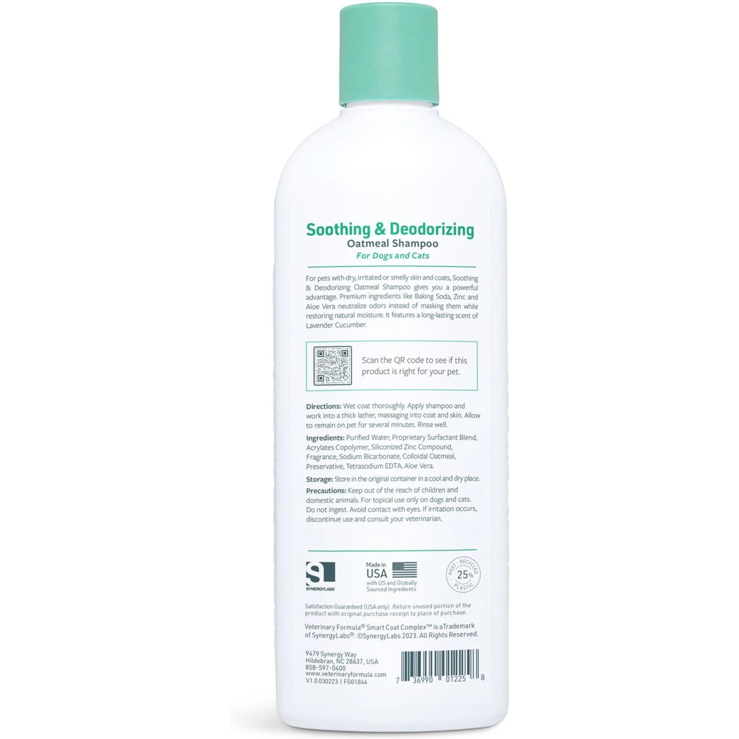 Veterinary Formula Solutions Soothing & Deodorizing Oatmeal Shampoo For Dogs & Cats 3 Veterinary Formula Solutions Soothing & Deodorizing Oatmeal Shampoo For Dogs & Cats - Image 3