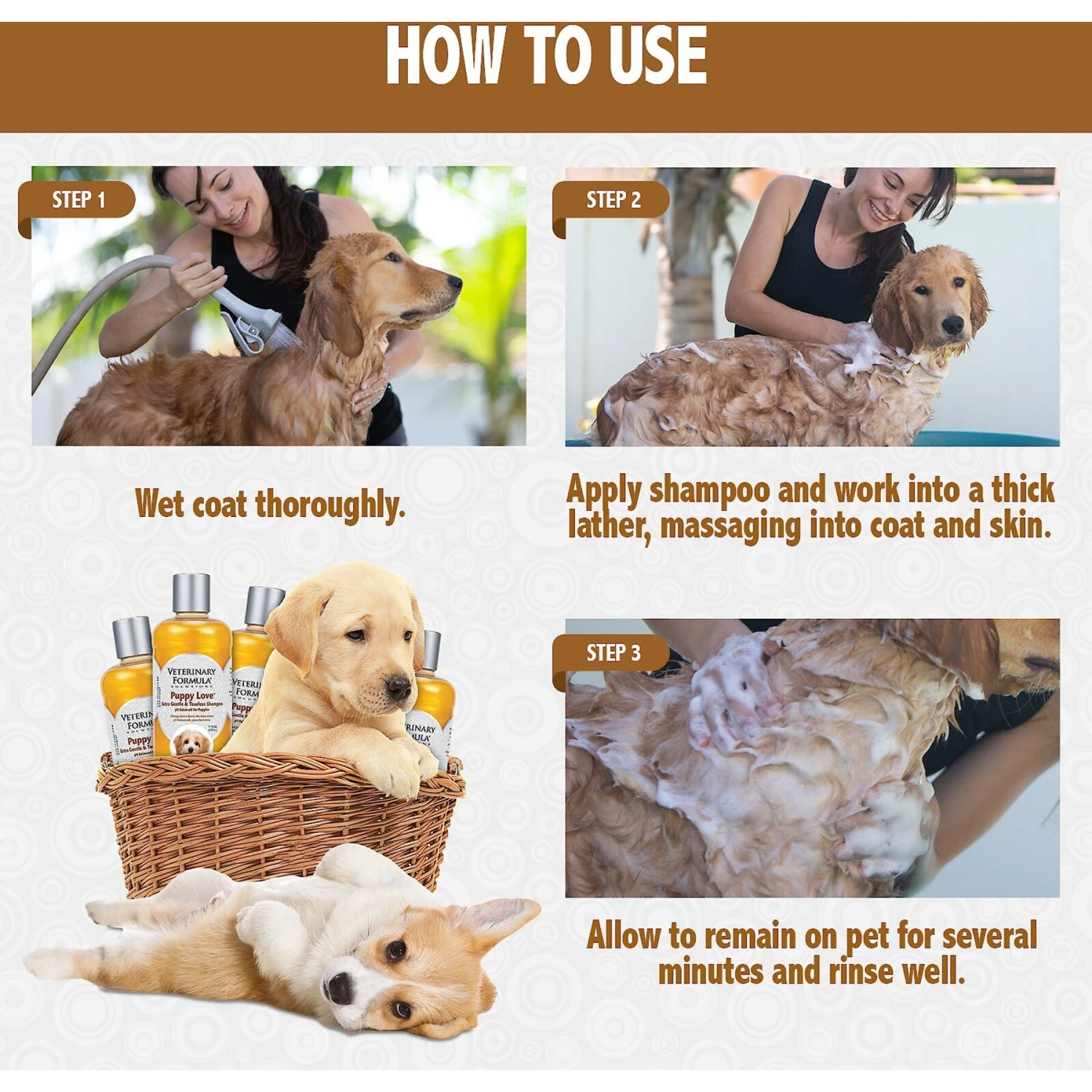 Veterinary Formula Solutions Puppy Love Shampoo 5 Veterinary Formula Solutions Puppy Love Shampoo - Image 5