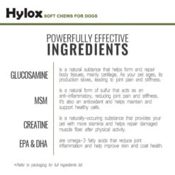 Hylox Nutritional Supplement Soft Chews For Dogs -Pet Wellness 84720 PT5. AC SS1800 V1679927400