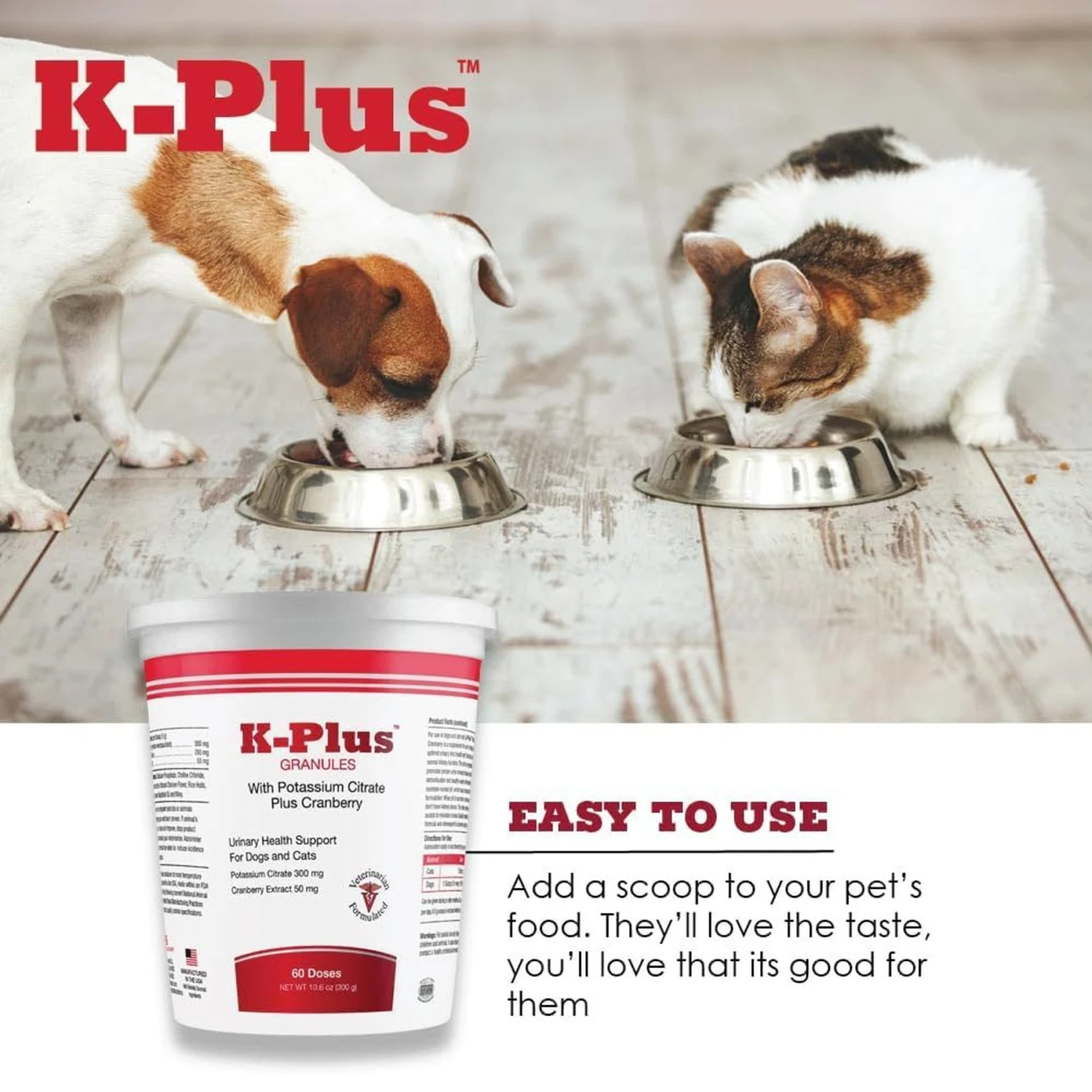K-Plus Potassium Citrate Plus Cranberry Granules For Dogs & Cats 4 K-Plus Potassium Citrate Plus Cranberry Granules For Dogs & Cats - Image 4