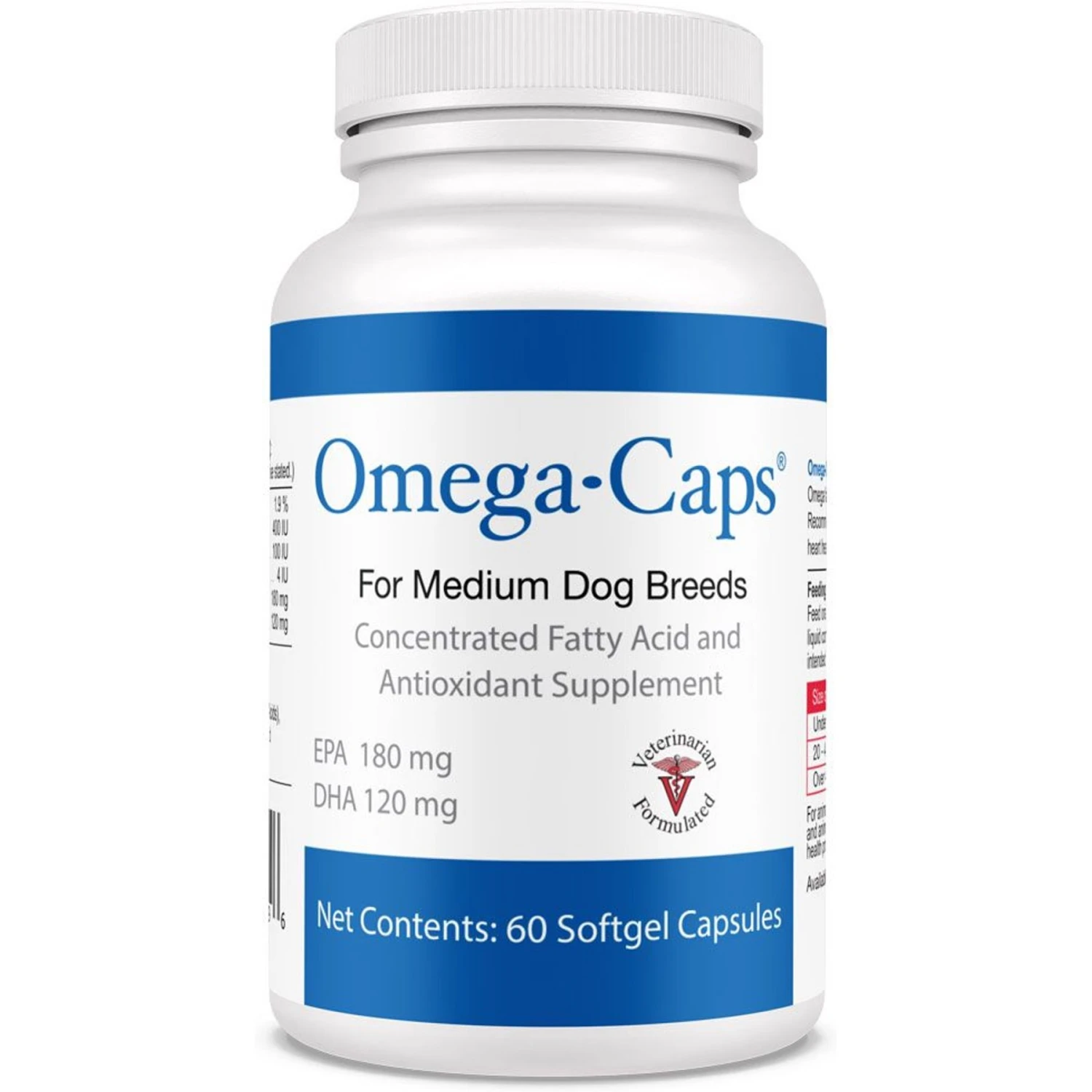 Omega-Caps Softgel Capsules For Medium Dog Breeds 1 Omega-Caps Softgel Capsules For Medium Dog Breeds
