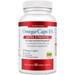 Omega-Caps Softgel Capsules Extra Strength For Large Dogs