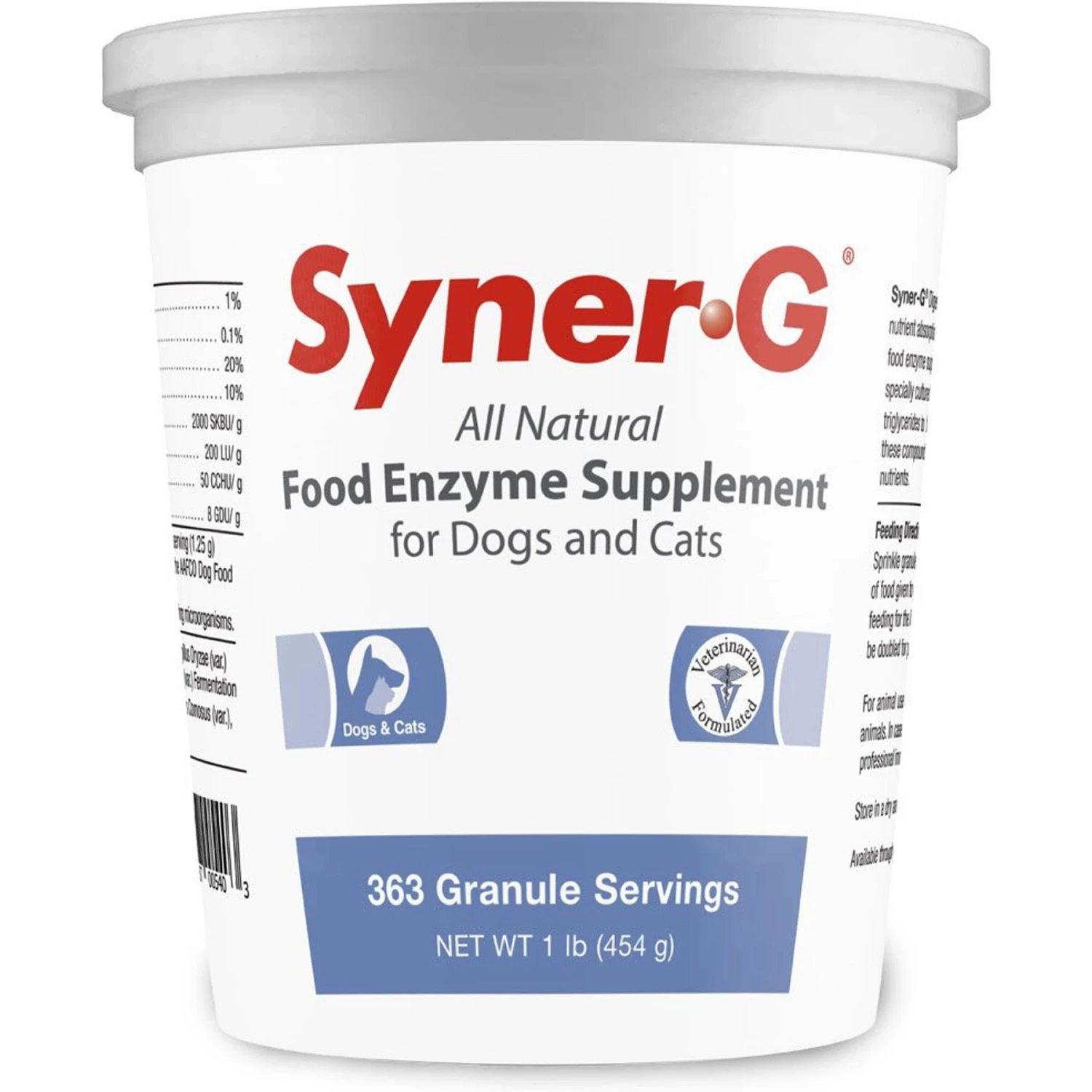 Syner-G Granules For Dogs & Cats 1 Syner-G Granules For Dogs & Cats